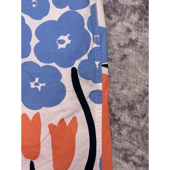 Marimekko Uniqlo Pant Set XS / S Womens Floral Print Button Top Straight Leg - Picture 11 of 13